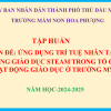 TRƯỜNG MẦM NON HOA PHƯỢNG PHỐI HỢP VỚI TRƯỜNG ĐẠI HỌC TDM TỔ CHỨC TẬP HUẤN CHUYÊN ĐỀ “ỨNG DỤNG TRÍ TUỆ NHÂN TẠO AI VÀ ỨNG DỤNG GIÁO DỤC STEAM TRONG TỔ CHỨC HOẠT ĐỘNG GIÁO DỤC Ở TRƯỜNG MN”