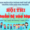 TRƯỜNG MN HOA PHƯỢNG TỔ CHỨC HỘI THI BÉ CHUẨN BỊ VÀO LỚP MỘT